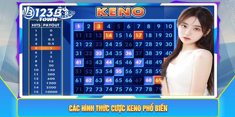 Các hình thức cược keno phổ biến